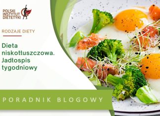 Dieta niskotłuszczowa. Przykładowy jadłospis